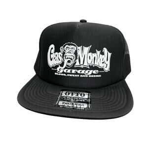 NWT Gas Monkey Garage Black Trucker Snapback Hat